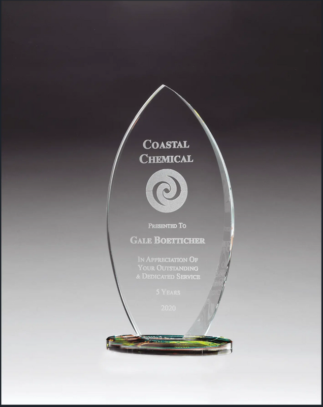 Flame Glass Award - Prism Effect