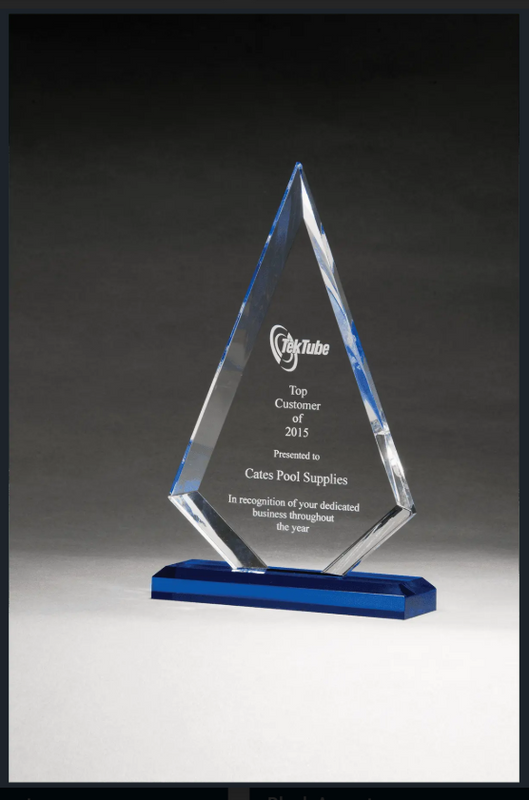 Arrow Series Award with Blue Highlights