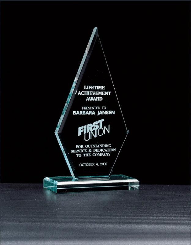 Elite Diamond Acrylic Award