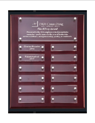 Rosewood High Gloss Perpetual Plaque