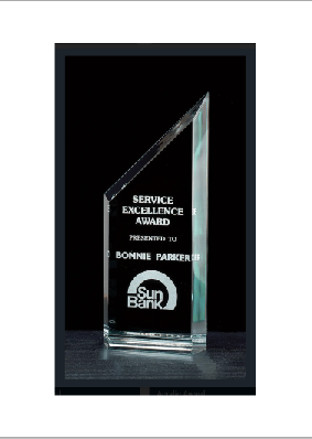 Zenith Series Free-standing Acrylic Award