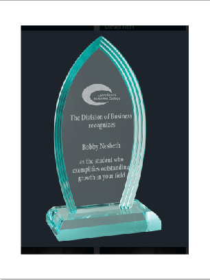 Flame Acrylic Award Layered