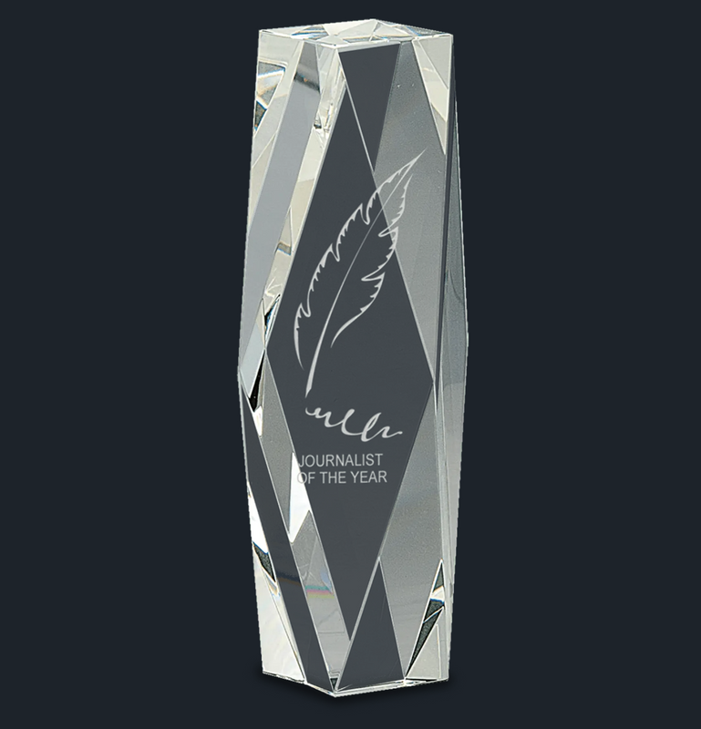 Elegant Crystal Diamond Tower