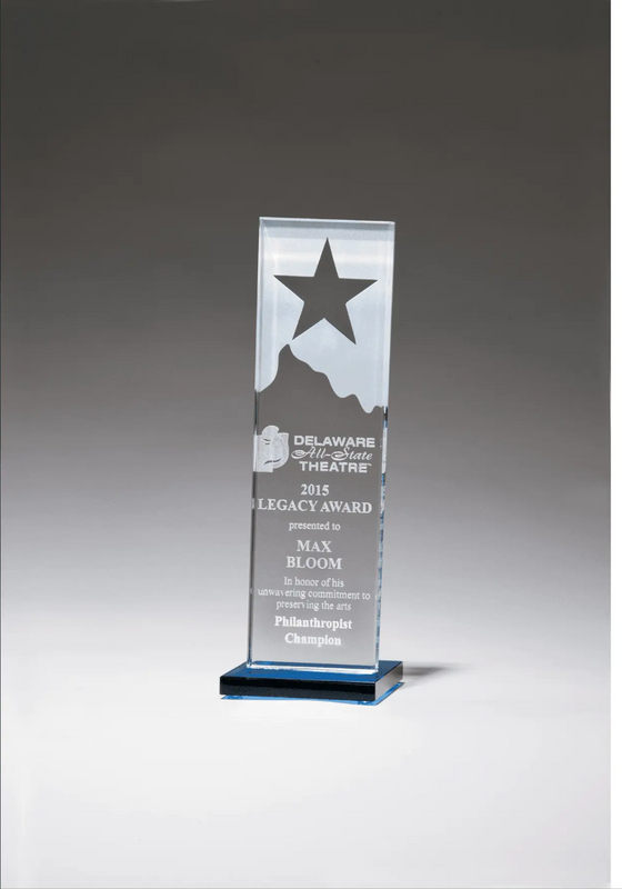 Mountain Peak Glass Award