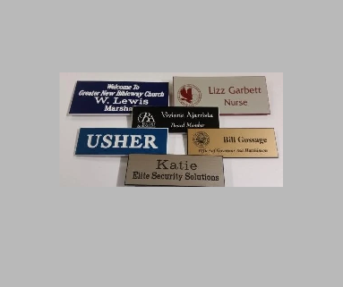Engraved Plastic Name Badge