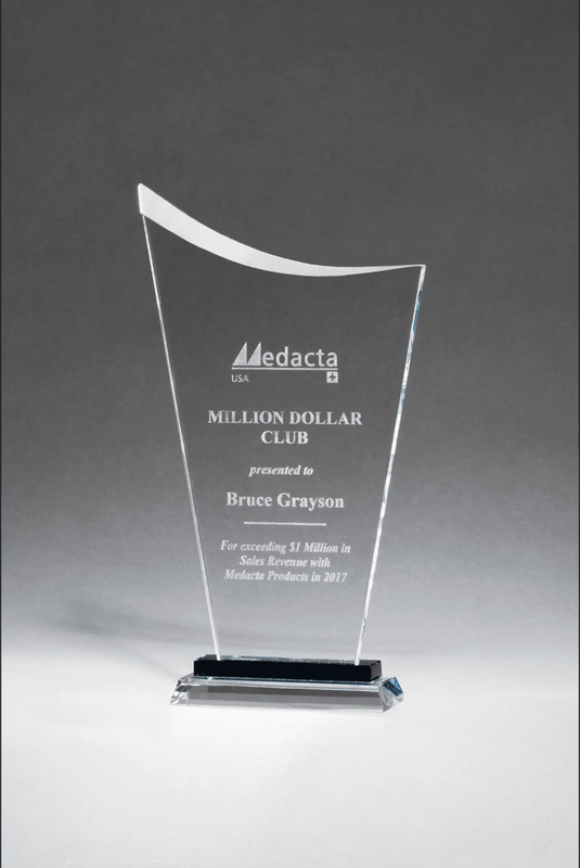 Contemporary Clear Glass with Pedestal Base