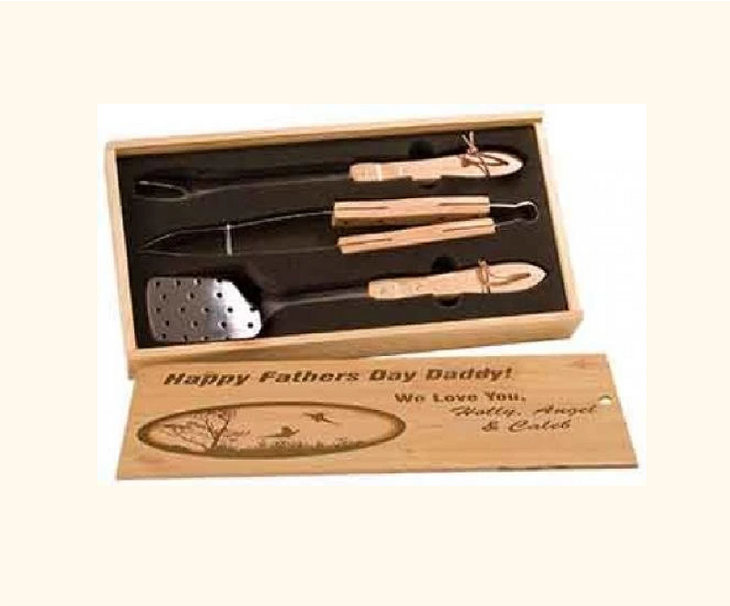 Three Piece BBQ Set with Slide off Lid