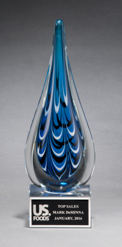 Black & Blue Teardrop