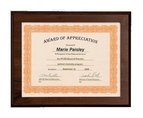 Slide-In Frame Plaque