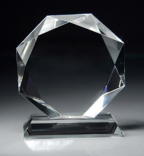 Crystal Octagon With Jewel Edge