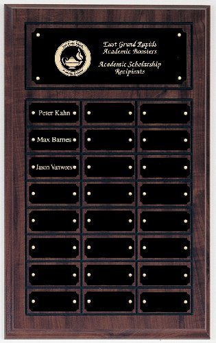 Cherry Finish Perpetual Plaque