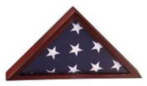Rosewood Piano Finish Flag Case