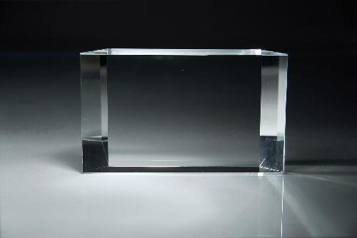 Bevel Back Crystal Award- Large