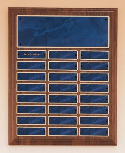 Solid American Walnut Perpetual Plaque