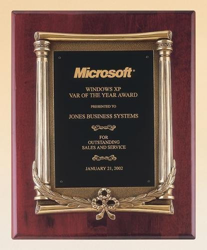 Rosewood Piano Finish Plaque