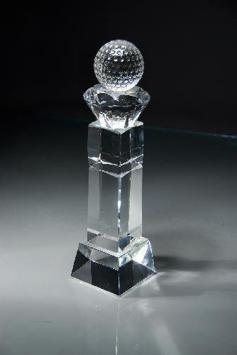 Crystal Golf Ball With Slant Base