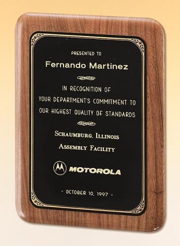 American Walnut Plaque