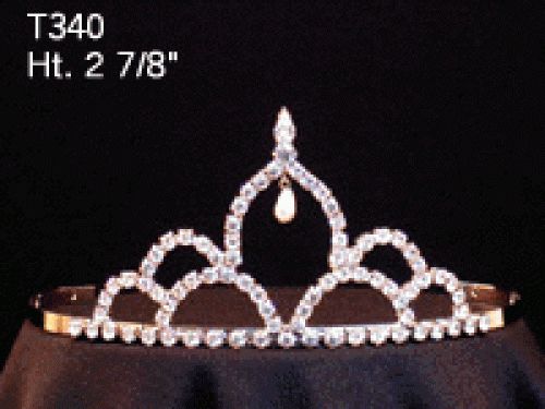Silver Tiara Crystal Rhinestones