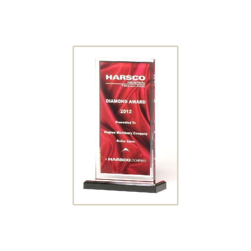 Red Draped Acrylic