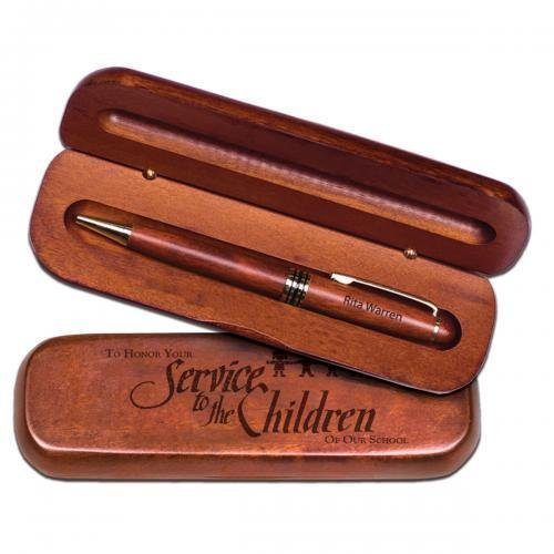 Rosewood Ballpoint Pen &amp; Letter Opener in Gift Box