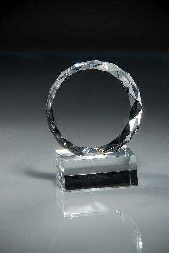 Crystal Med Circle With Diamond Edge