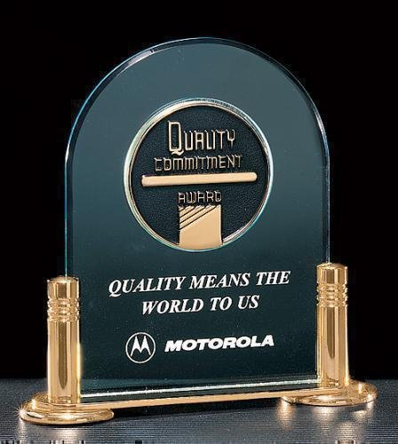 Jade Acrylic Award with Medallion