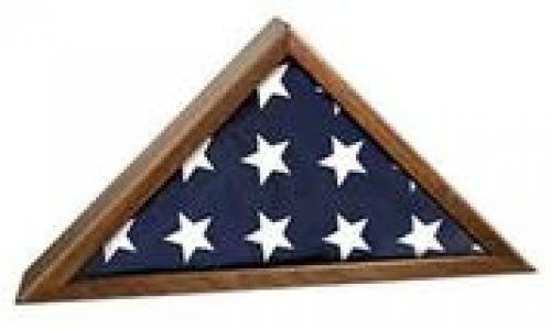 Piano Walnut Finish Flag Case