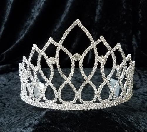 Silver Tiara Crystal Rhinestones