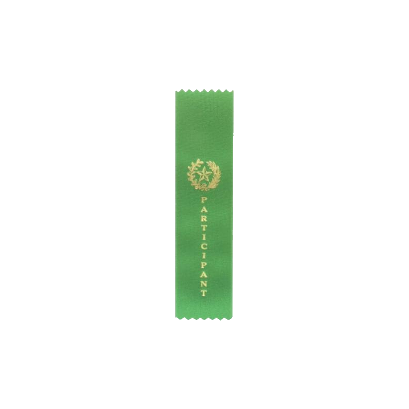 Participant Green Pinked Ribbon
