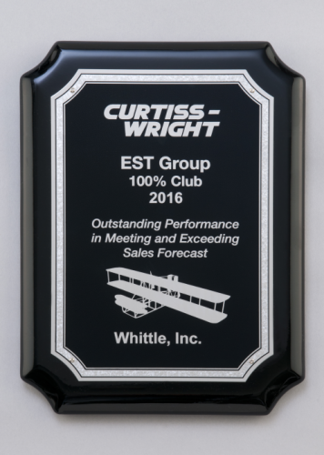 Black High Gloss Plaque