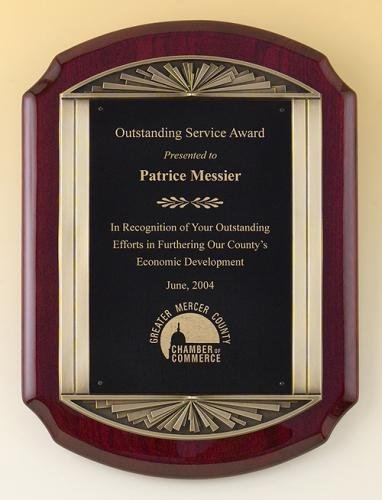 Rosewood Piano Finish Plaque