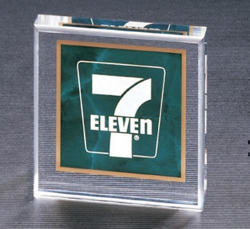 Emerald Marble Square Acrylic Paper Weight