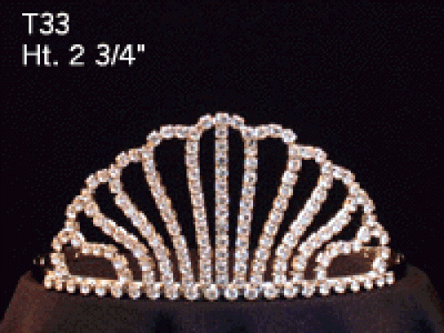 Silver Tiara Crystal Rhinestones